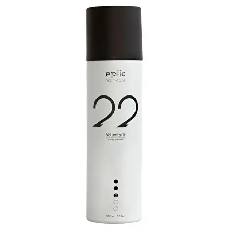 EPIIC HAIR CARE Apimties plaukams suteikiančios putos No. 22 Volumize'it volume mousse, 250ml