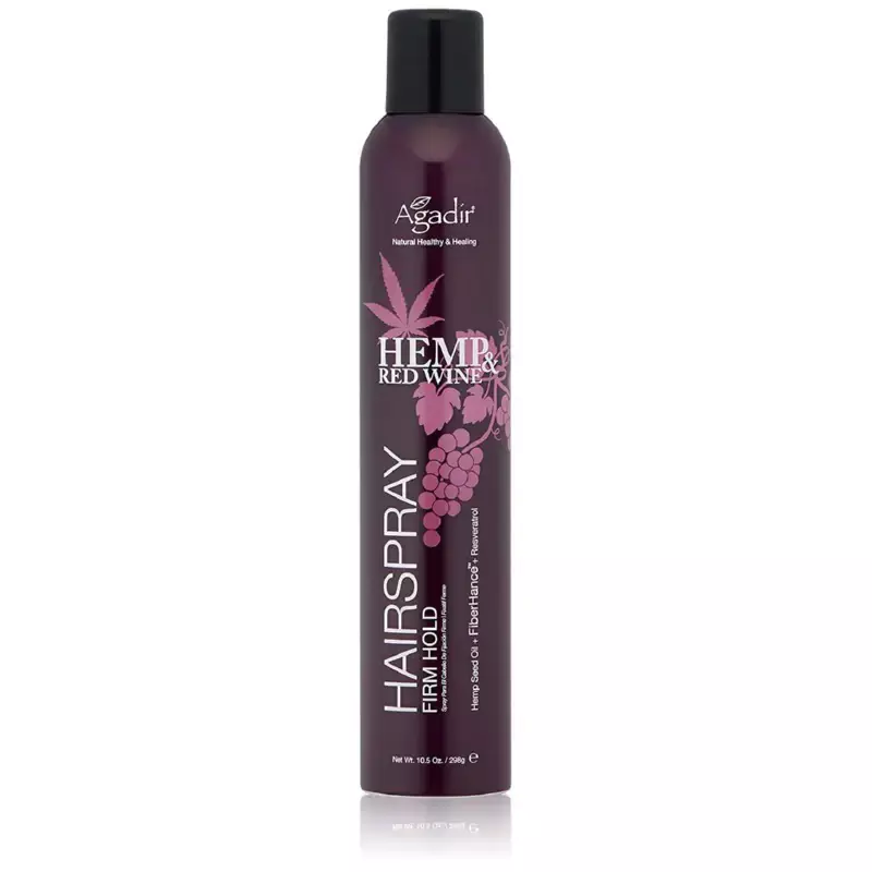 AGADIR Purškiklis plaukų formavimui Hemp & Red Wine Hair Spray, 298g
