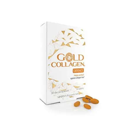 GOLD COLLAGEN DEFENCE geriamas kolagenas, vegetarams ir veganams, 30 kaps.