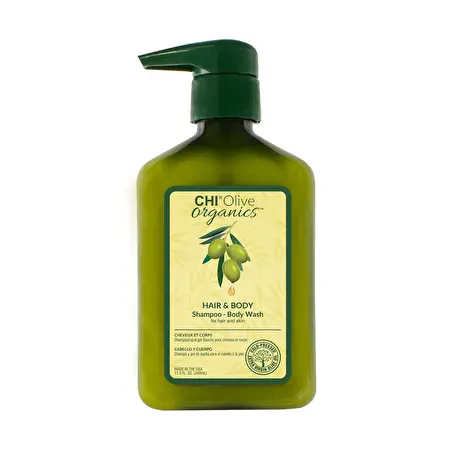 CHI Olive Organics šampūnas ir kūno prausiklis, 340 ml